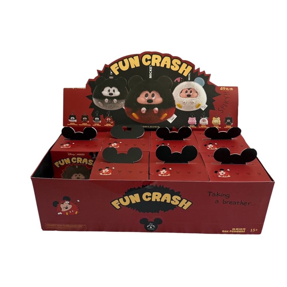 Fun Crash Original Taste Mickey Plush Keychain NIB - Picture 6 of 6